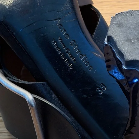 Acne Black Women's Sandals with Buckle - Picture 4 of 5